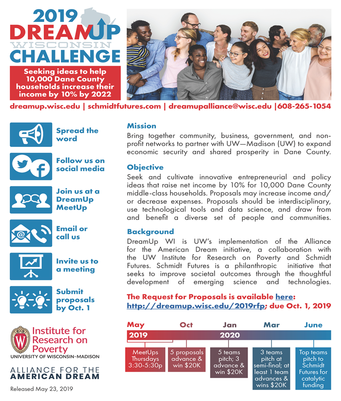 Thumbnail of DreamUp Wisconsin 2019 Challenge Flyer