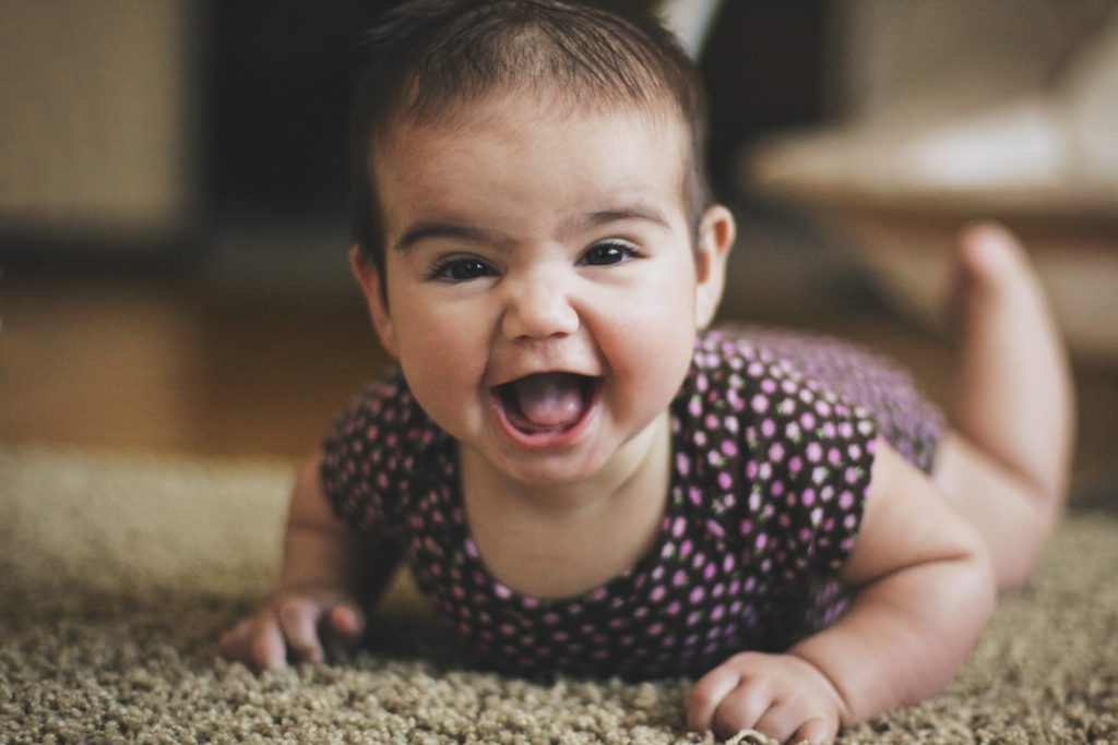 Happy baby photo